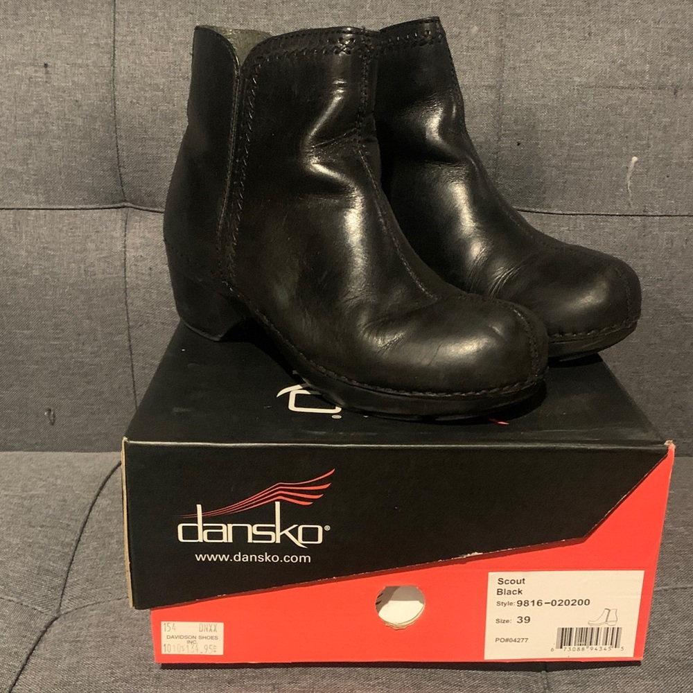Dansko Black Ankle Boots